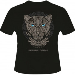 Playera negra diseño Jaguar 1