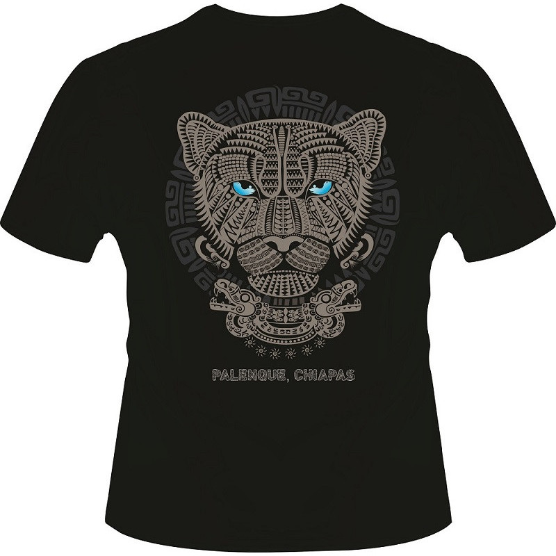 Playera negra diseño Jaguar 1