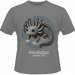 Playera diseño ajolote maya