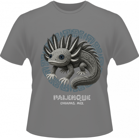Playera diseño ajolote maya