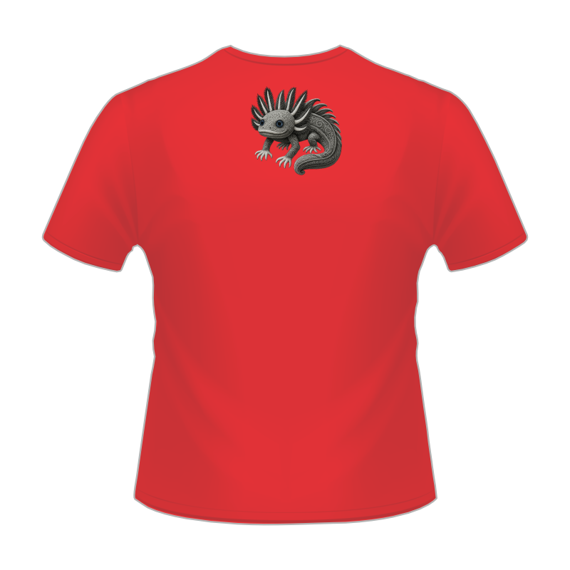 Playera diseño ajolote maya