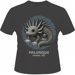 Playera diseño ajolote maya
