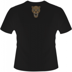 Playera negra diseño Jaguar 2