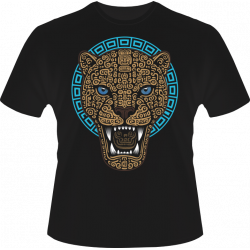 Playera negra diseño Jaguar 2