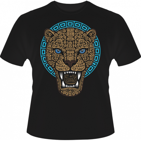 Playera negra diseño Jaguar 2
