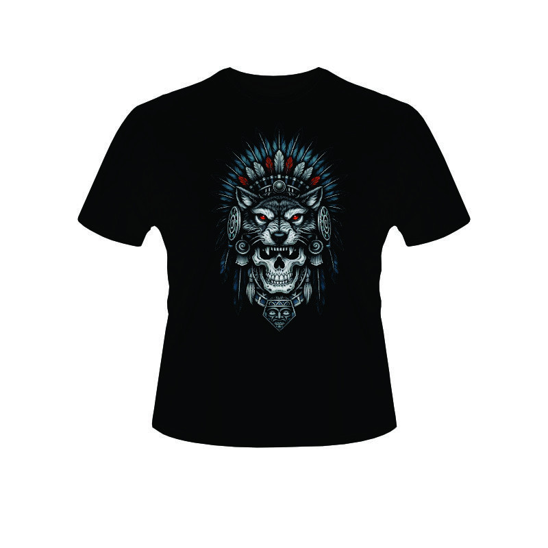 Playera Lobo-calaver-urbano